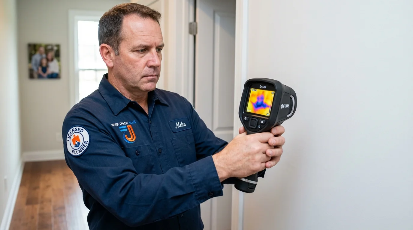 Thermal imaging leak detection by Johns Plumbing LLC in Haledon
